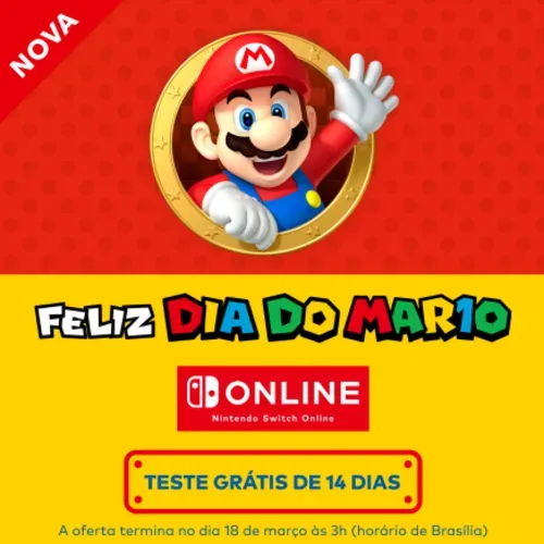 Consiga 14 Dias Grtis De Nintendo Switch Online - Acesse +100 Jogos Clssicos